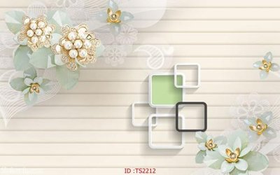 File gốc File hoa trang sức 3d TS2212 (in lụa) tranh thuận buồm