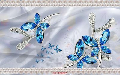 File ảnh File hoa trang sức 3d TS2227 (gốc) in standee