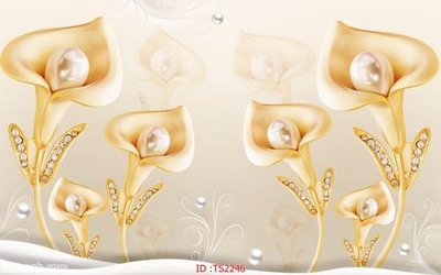 File tranh gốc File hoa trang sức 3d TS2246 (bản đẹp) độc quyền
