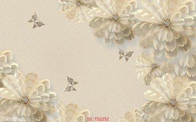 Tệp tin gốc File hoa trang sức 3d TS2252 (chất lượng cao) File hoa trang sức 3d TS2252