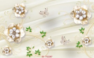 File gốc File hoa trang sức 3d TS2287 (ảnh chi tiết) để in lụa