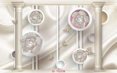 File gốc File hoa trang sức 3d TS2338 (in tráng gương) sang trọng