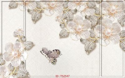 File gốc in ấn File hoa trang sức 3d TS2547 độ phân giải cao