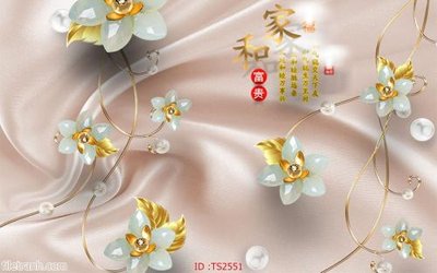 File tranh PSD File hoa trang sức 3d TS2551 chất lượng cao