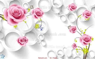 File gốc File hoa trang sức TS258 (in lụa) họa tiết 3D