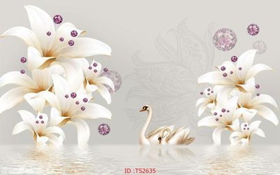 File tranh gốc File hoa trang sức 3d TS2635 (bản đẹp) độc quyền