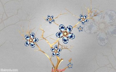 File PSD File hoa trang sức 3d TS2639 (nguyên gốc) chất lượng cao