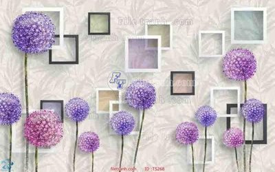 File tranh File hoa trang sức TS268 (gốc) in trên kính