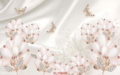 Ảnh gốc File hoa trang sức 3d TS2697 (độ nét cao) in tráng gương