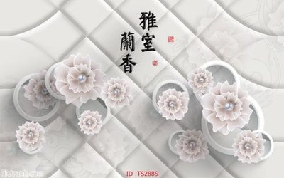 File gốc File hoa trang sức 3d TS2885 (trang trí) phòng làm việc