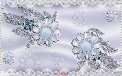 File gốc File hoa trang sức 3d TS2908 (vector) cho in ấn