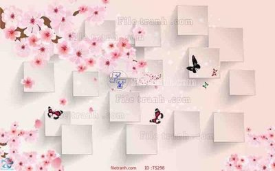 File tranh gốc File hoa trang sức TS298 (bản quyền) độc đáo