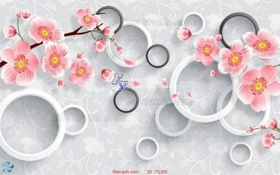 File tranh File hoa trang sức TS305 (gốc) in vải canvas