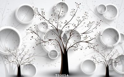 File gốc File hoa trang sức 3d TS3054 (in tráng gương) sang trọng