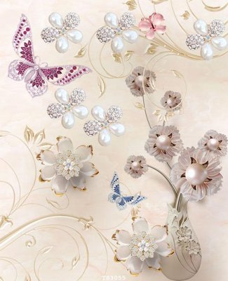 Chi tiết file tranh tráng gương File hoa trang sức 3d TS3055 (ảnh gốc)