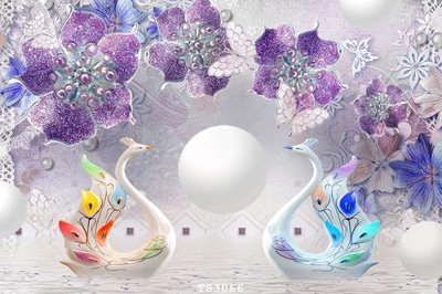 File gốc File hoa trang sức 3d TS3066 (chủ đề hiện đại) trang trí