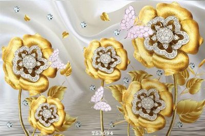 File tranh gốc File hoa trang sức 3d TS3094 chủ đề hiện đại