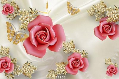 File gốc File hoa trang sức 3d TS3102 (trang trí) cho phòng khách