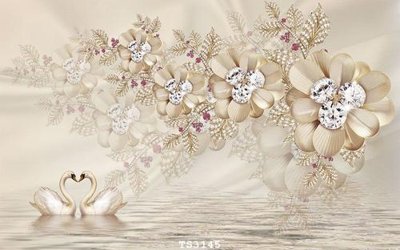 File tranh gốc File hoa trang sức 3d TS3145 (sắc nét từng chi tiết)