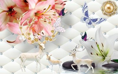 File in trần File hoa trang sức 3d TS3208 (file gốc) hoa văn 3D