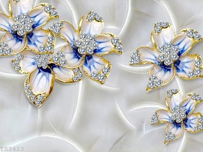 File tranh gốc File hoa trang sức 3d TS3423 (sắc nét từng chi tiết)