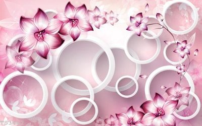 File gốc File hoa trang sức 3d TS3442 (in lụa) tranh thuận buồm