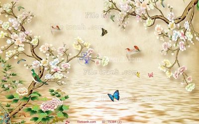 File tranh File hoa trang sức TS384 (gốc) chủ đề trừu tượng