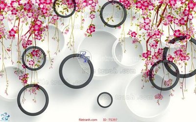 Download file gốc File hoa trang sức TS397 (in lụa) hoa lá