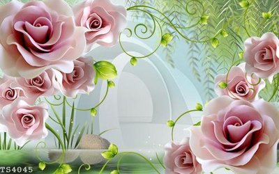 Hình ảnh gốc File hoa trang sức 3d TS4045 (để in khổ lớn)