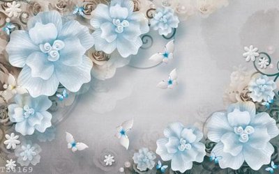 File in trần File hoa trang sức 3d TS4169 (bản gốc 3D) sống động