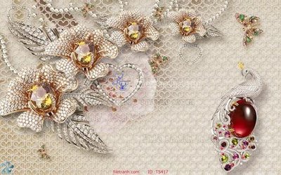 File gốc in ấn File hoa trang sức TS417 chuẩn màu CMYK