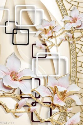 File tranh File hoa trang sức 3d TS4211 (ảnh gốc) in trần 3D