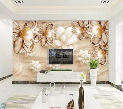 File in trần File hoa trang sức TS446 (file gốc) hoa văn 3D