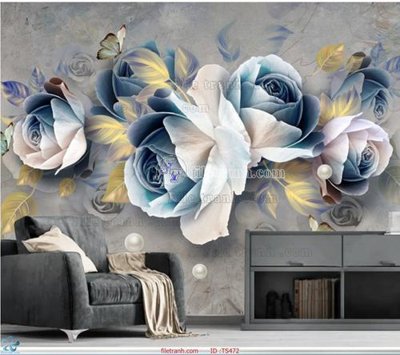 Tải file File hoa trang sức TS472 (gốc) làm tranh treo tường