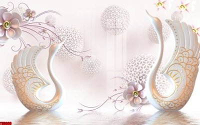 File gốc File tranh hoa trang sức in tường 3d TS5000 (ảnh rõ nét) để in