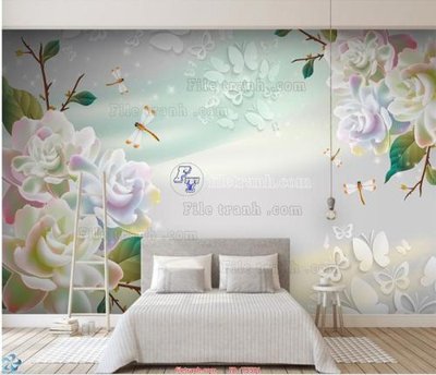 File in lụa File hoa trang sức TS501 (phong cảnh) File hoa trang sức TS501