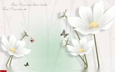 Download file gốc File tranh hoa trang sức in tường 3d TS5034 (in lụa) cao cấp