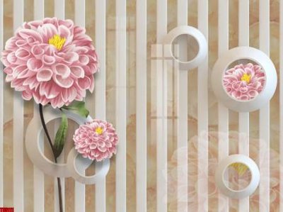 File PSD File tranh hoa trang sức in tường 3d TS5111 (nguyên gốc) chất lượng cao