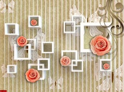 Tải file File tranh hoa trang sức in tường 3d TS5126 (gốc) làm tranh trang trí