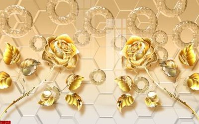 Tải file File tranh hoa trang sức in tường 3d TS5129 (gốc) in ấn chất lượng