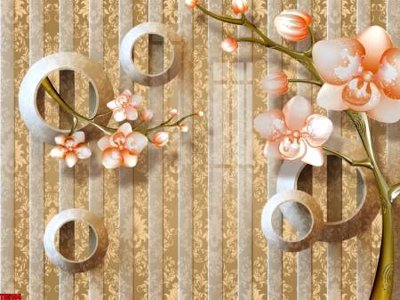 File gốc File tranh hoa trang sức in tường 3d TS5144 (ảnh chi tiết) để in ấn