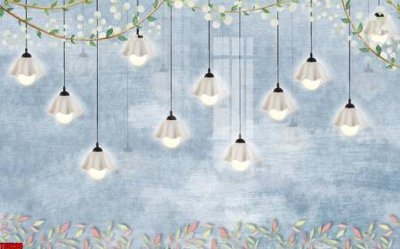 File gốc File tranh hoa trang sức in tường 3d TS5290 (dành cho trang trí nội thất)