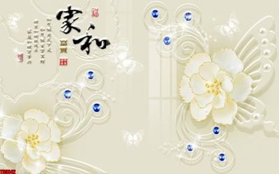 File tranh PSD File tranh hoa trang sức in tường 3d TS5342 chất lượng cao