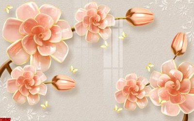 Tải file File tranh hoa trang sức in tường 3d TS5357 (gốc) làm file tranh quảng cáo