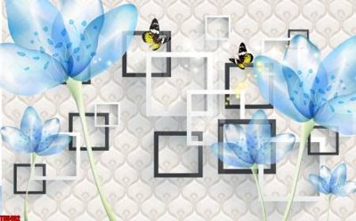 Download file File tranh hoa trang sức in tường 3d TS5402 (chuẩn in) File tranh hoa trang sức in tường 3d TS5402