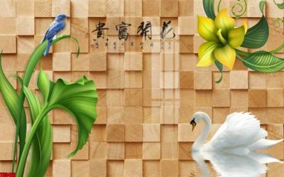 File in mica File tranh hoa trang sức in tường 3d TS5416 (bản gốc) sắc sảo