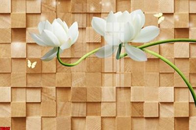 File in lụa File tranh hoa trang sức in tường 3d TS5417 (hoa văn) File tranh hoa trang sức in tường 3d TS5417