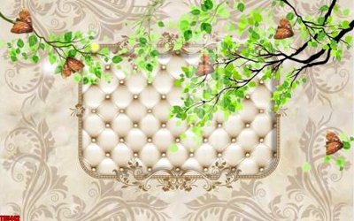 File ảnh File tranh hoa trang sức in tường 3d TS5442 (gốc) in standee