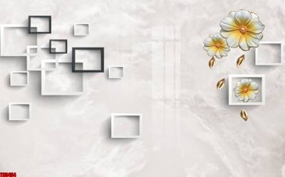 File tranh gốc File tranh hoa trang sức in tường 3d TS5454 (sắc nét từng chi tiết)