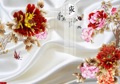 Download file File tranh hoa trang sức in tường 3d TS5457 (chuẩn in) chất lượng cao